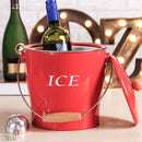 Double Wall 4L Ice Bucket Spit Barrel Container KTV Club Bar Tools Ice Container With Scoop & Lid