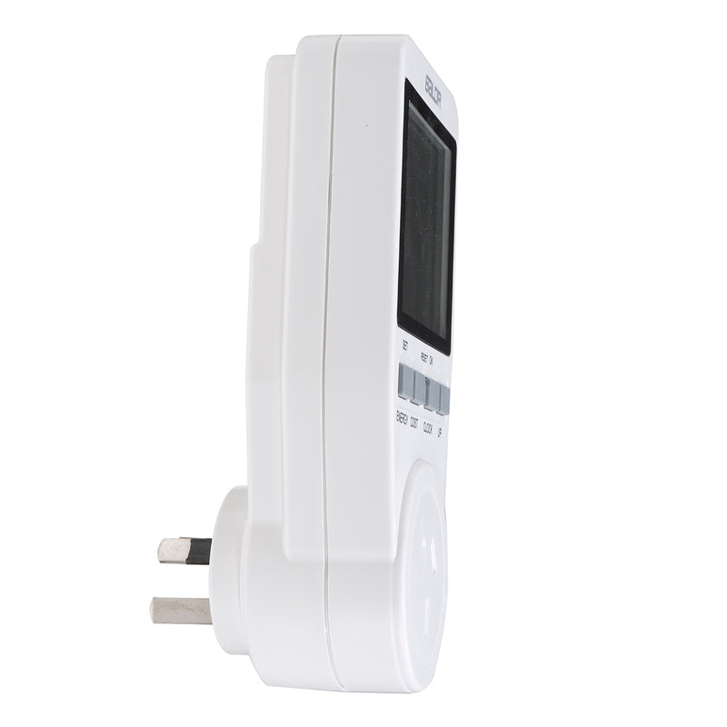 Smart Socket Large Screen Power Monitor Socket AU Plug Record Cumulative Kilowatt-hour Time and Electricity Expenses.