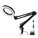 DANIU Lighting LED 5X 740mm Magnifying Glass Desk Lamp with Clamp Hands USB-powered LED Lamp Magnifier with 3