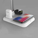 LyRay 4 in 1 Folding Desk Lamp with Fast Wireless Charger Touch Dimming for Cellphone
