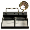 DANIU Double Metal Base Soldering Iron Gun Holder Mount Support Stand Station + Sponge