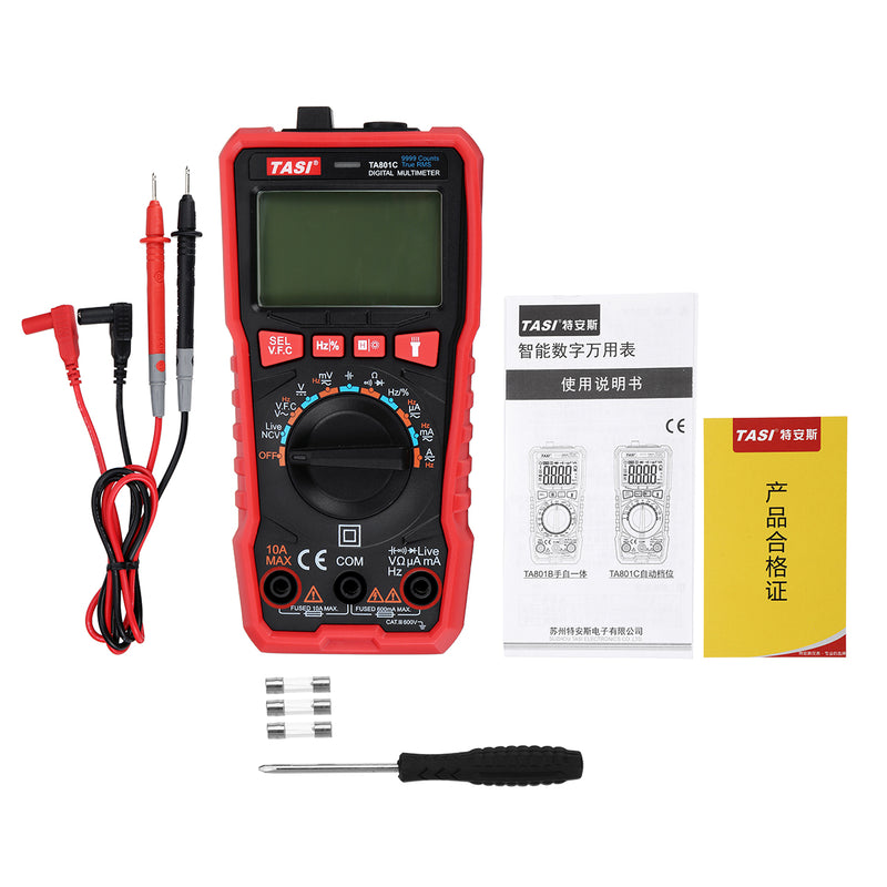 TA801C Multimeter High Precision Automatic Digital Ammeter Table  AC and DC Universal Multifunction