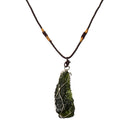 Melting Moldavite Quartz Pendant Crystals Gemstone Necklace Specimen Healing 20g
