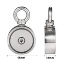 Double Side 48mm 160KG Neodymium Recovery Magnet With 10m Rope Salvage Tool Strong Recovery Fishing Kits