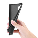 DUX DUCIS Frosted Shockproof Anti-Fingerprint PU Leather Protective Case for Samsung Galaxy Note 10+ / Note 10 Plus / Note 10+ 5G