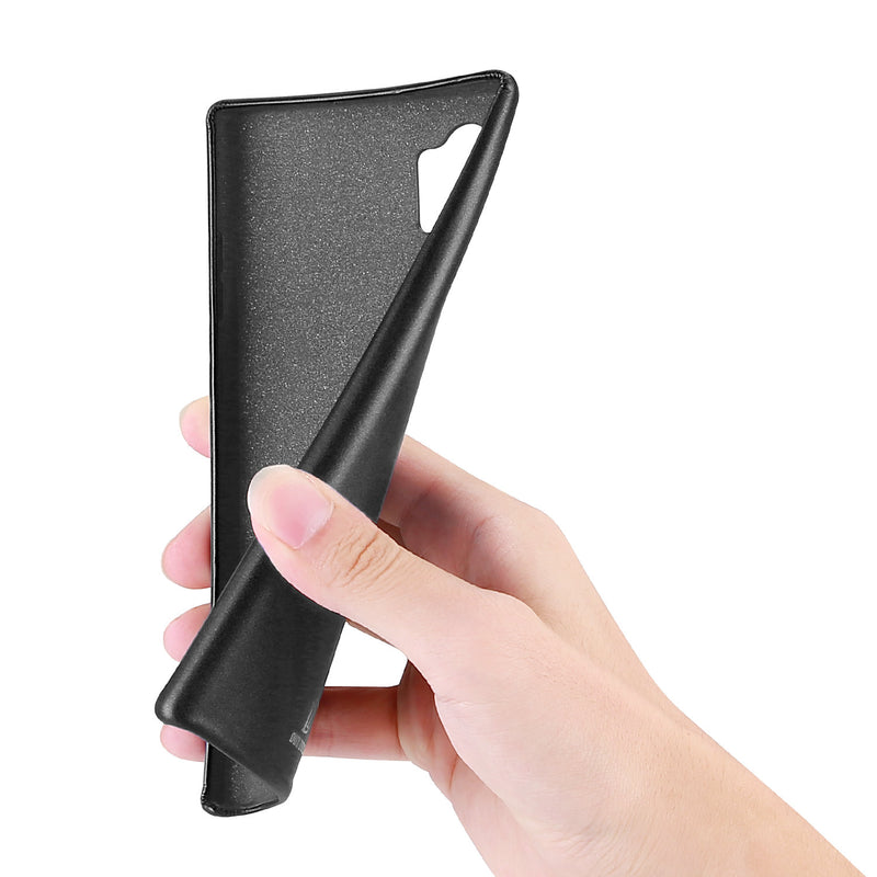 DUX DUCIS Frosted Shockproof Anti-Fingerprint PU Leather Protective Case for Samsung Galaxy Note 10+ / Note 10 Plus / Note 10+ 5G