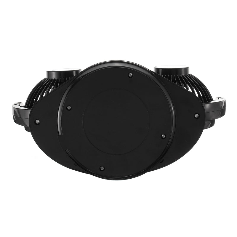 DC12V 2 Head 360Rotation Car Auto Vehicle Cooling Air Fan Silent Cooler 2 Speed