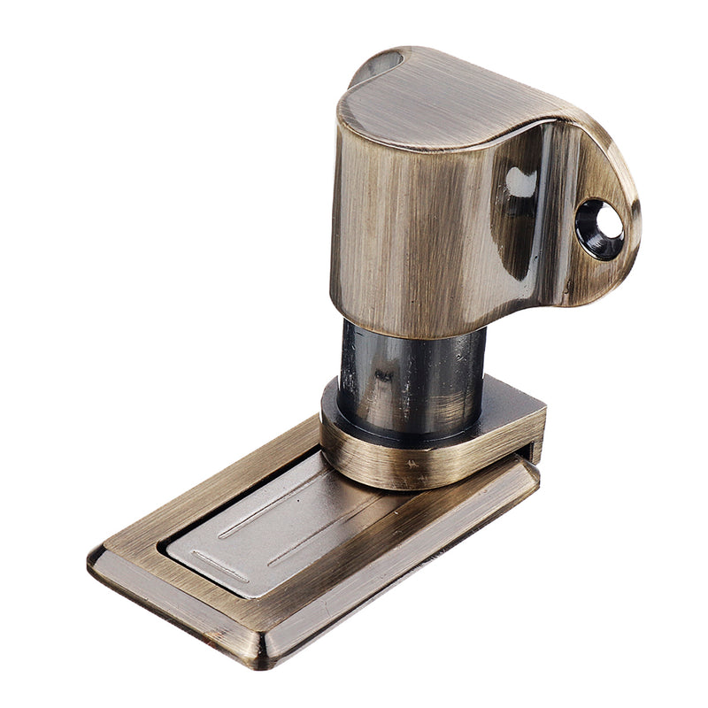 Solid Zinc Alloy Adjustable Magnetic Door Stopper Hidden Floor Mount Door Catch Free Punching Door Holder w/ 3M Sticker