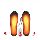 Cuttable Breathable Deodorant 40-50 USB Electric Heating Insole Winter Warm Insoles Foot Heater