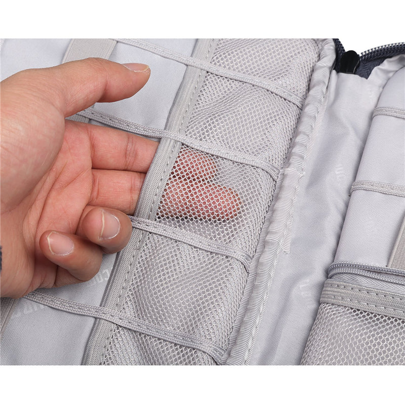 BUBM DPS-S Double Layer Electronics Accessories Cable Organizer Data Cable Storage Bag Carry Case