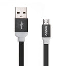 Onten OTN 7287 Black Lightning to Micro USB flat cable for Android devices Aluminum Alloy Shell