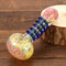 3Type Colorful Color Threaded Pipe Borosilicate Glass Herb To bacco Smoking Pipes Holder Pipe Filters for Men