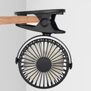 360 Rotation Mini Fan Battery Operated/USB Rechargeable Clip on Fan for Baby Stroller/Gym/Office/Study