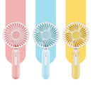 2 In 1 Mini Portable USB Hand Fan Cellphone Holder Adjustable Speed Cooling Rechargeable Battery Fan