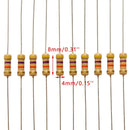 300pcs 30 Value 1ohm-3M 1/2W Carbon Film Resistor