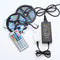 10M 600 LED Color Changing SMD3528 RGB LED Strip Tape Rope Light Kit + IR Controller + Adapter DC12V