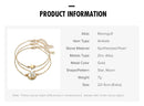 Trendy Multi-layer Anklet Moon Star Pearl Pendant Chain Anklet Bohemian Jewelry for Women