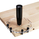 Engineering Plastic 1/8 to 1 Inch Radius Jig Router Templates Set Radius Quick-Jig Router Bit Templates Router Table Corner Jig For Routing Round Corner
