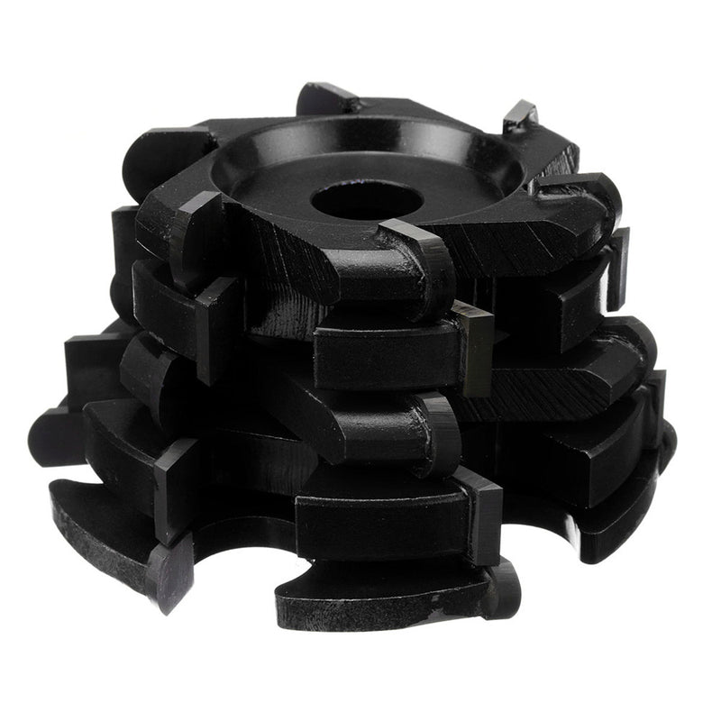 75-100mm Diameter 16mm Bore Black Hexagonal Blade Power Wood Carving Disc Angle Grinder Attachment