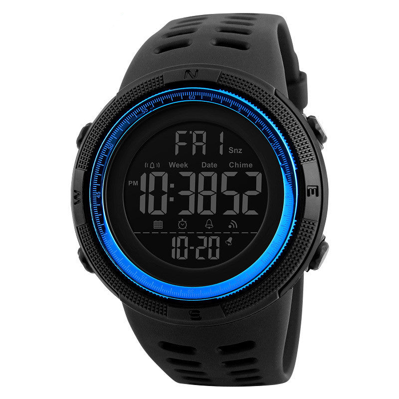 SKMEI 1251 Countdown Double Time Digital Watch Men Chronograph Electronic Sport Watch