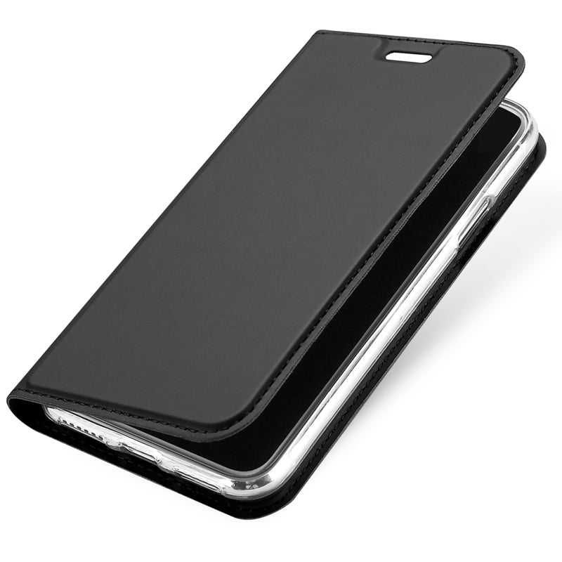 DUX DUCIS Magnetic Flip Card Slot Bracket PU Leather Case For iPhone X