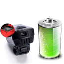 XANES DL23 1100LM 2xT6 LED Burglar Alarm Bike Front Light with 100db Horn Far Near Distance Large Floodlight Smart Power Display USB Charging 4 Modes Waterproof Night Riding Warning Light