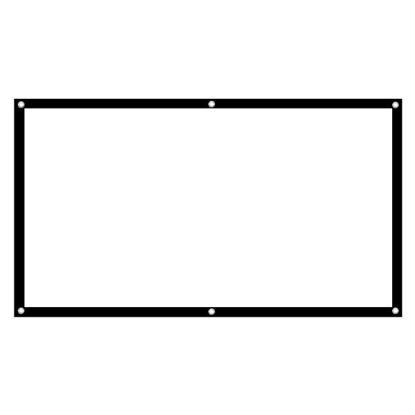 Simple Curtain 100 Inch 16:9/4:3 Projector Screen Portable Projector High Definition Screen