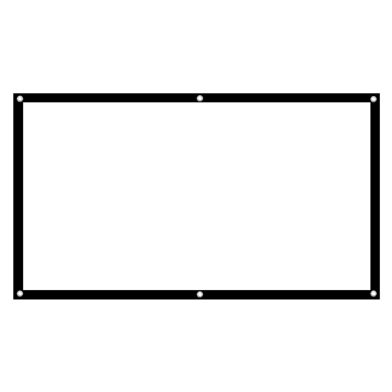 Simple Curtain 100 Inch 16:9/4:3 Projector Screen Portable Projector High Definition Screen