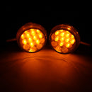 Motorcycle Chrome Smoke Bullet LED Turn Signal Blinker Cafe Racer Light Custom