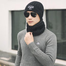 Knitted Neck Warmer Winter Hat Mask Cap Balaclava Scarf Wool  For Men Women