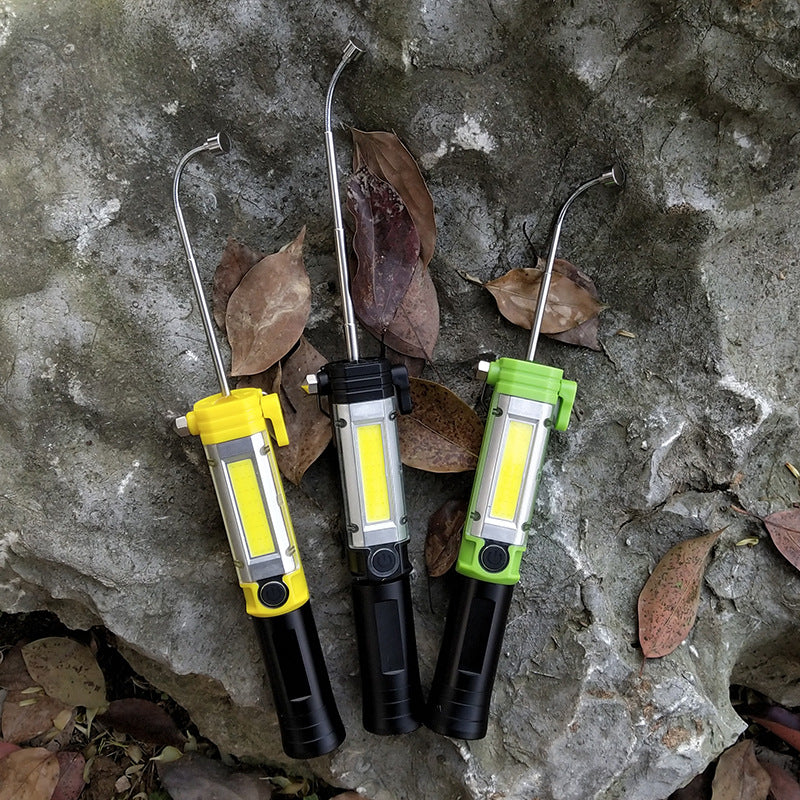 KXK-05 30W COB+LED 5Modes LED Work Light USB Rechargeable Outdoor Camping Emergency Flashlight LED Torch With Safety Hammer