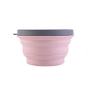 IPRee 500/1000ml Folding Silicone Bowl Portable Lunch Box Food Container Camping Picnic