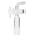24/29Glass Adapter VacuumFlowControlAdapterwithGlassStopcockMaleGroundJointto Right AngleHoseConnection