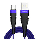FLOVEME Hi-Tensile Type C Cable Braided Charging Data Cable 1M For Oneplus 5T Xiaomi Mix 2S Mi A1 S9