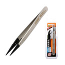 JAKEMY JM-T10-11 Stainless Steel Electronic Anti-static Tweezers Pointed and Curved Replaceable Tweezer Kit