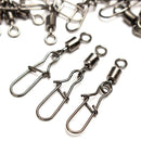 ZANLURE 25Pcs Snap Links Swivels Fishing Tackle Enhanced Pin For Coarse Carp Sea Fishing