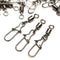ZANLURE 25Pcs Snap Links Swivels Fishing Tackle Enhanced Pin For Coarse Carp Sea Fishing