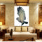 Miico Hand Painted Oil Paintings Simple Style-A Flying Owl Wall Art For Home Decoration Painting