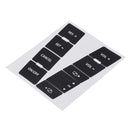 Matte Black Car Steering Wheel Button Repair Decals Stickers For VW Volkswagen Touareg 2004-2009