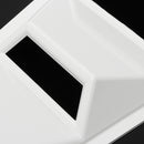 Pair White Side Window Louvers Scoop Cover Vent For Ford Mustang 2005-2014