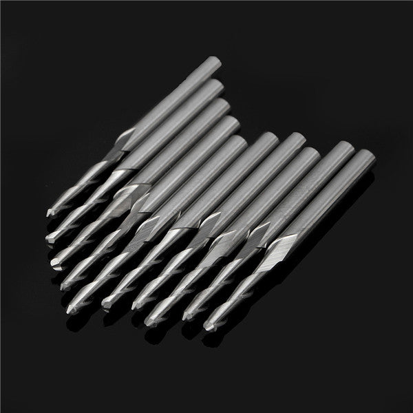 10pcs 3.175mm Shank Ball End Milling Cutter 3.175x2x12mm Mills Drill Bits