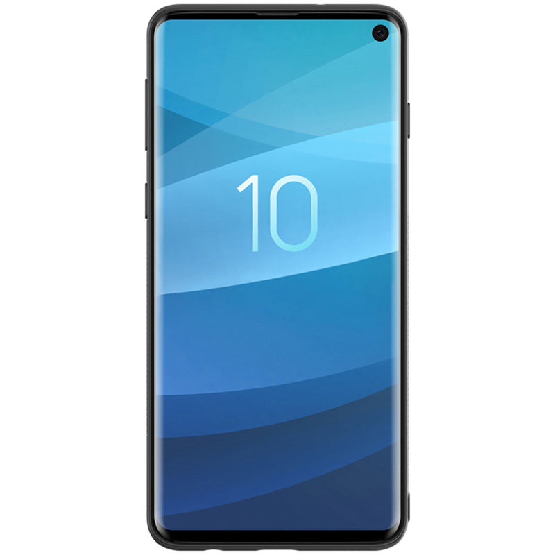 NILLKIN 3D Textured Pattern Shockproof TPU + PC Back Cover Protective Case for Samsung Galaxy S10