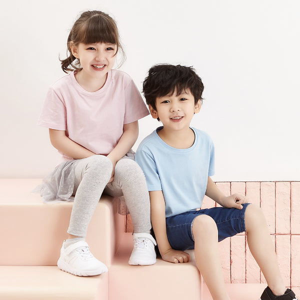 2 Pcs Cotton Crew Neck Children Short Sleeve Wearable Breathable Sports Casual Kids T-Shirts From Xiaomi Youpin