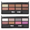 8 Colors Shimmer Eyeshadow Palette Mini Glitter Highlighters Palette Smoky Eye Shadow Palette