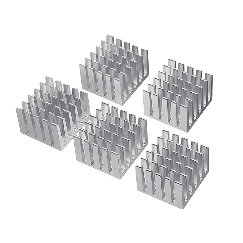 5Pcs 20x20x15mm DIY IC Chip Heat Sink Extruded Cooler Aluminum Heat Sink