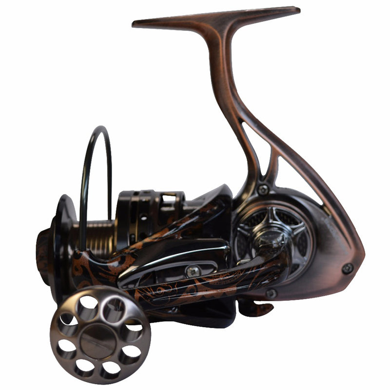 Fishdrops BA4000/6000 5.5:1/4.7:1 7+1 BB Spinning Fishing Reel Full Metal Body Fishing Wheel