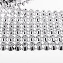 12-Rows 5 Yards Rhinestone Mesh Chain Ribbon Trim Sewing Applique Silver