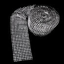 12-Rows 5 Yards Rhinestone Mesh Chain Ribbon Trim Sewing Applique Silver
