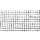 12-Rows 5 Yards Rhinestone Mesh Chain Ribbon Trim Sewing Applique Silver