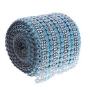 10Yards/9.1m Flower Rhinestone Crystal Chain Beaded Ribbon Trim Sewing Applique Embellishment